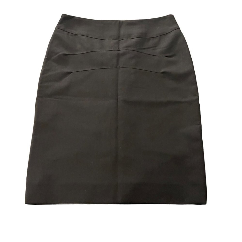 Davide Cenci Gunex Womens Knee Length Career Office A-Line Skirt Black Size 4